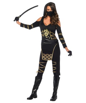 Black Stealth Ninja Woman Costume