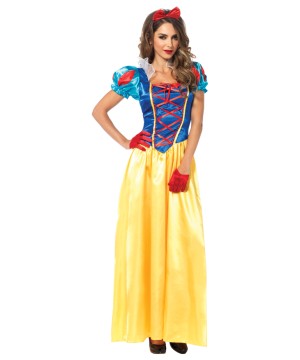 Disney Princess Snow White Womens Costume Halloween Party Dress