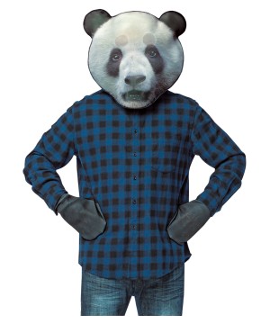 Adult Panda Mask Costume Kit