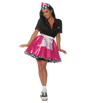 Pink Car Hop Waitress Costume