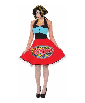 Kapow Dress Pop Art Women Costume