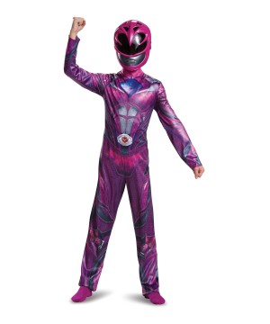 Girls Pink Power Ranger Movie Costume