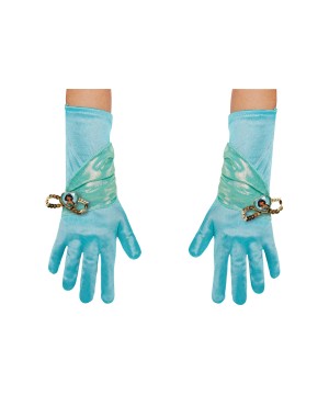 Girls Princess Jasmine Costume Gloves