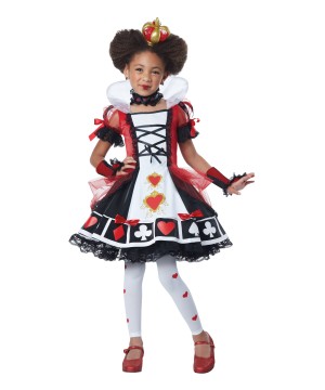 Queen Of Hearts Girls Costume Deluxe