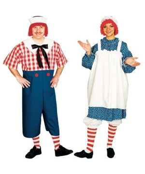 Raggedy Andy And Raggedy Ann Couples Costumes