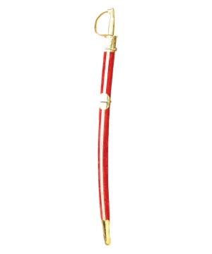 Red Cavalry Sword Costume Accessory