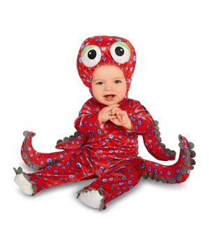 Red Octopus Baby Boys Costume