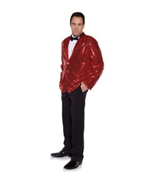 Red Sequin Mens Jacket