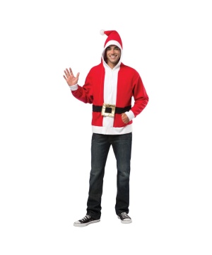 Santa Themed Hoodie For Adults
