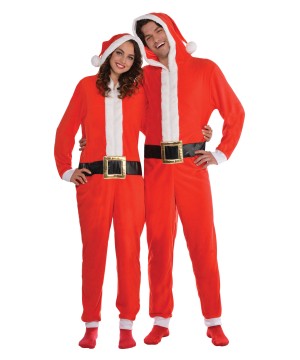 Santa Zipster Jumpsuit Men Or Women Costume