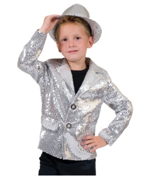 Silver Disco Kids Costume