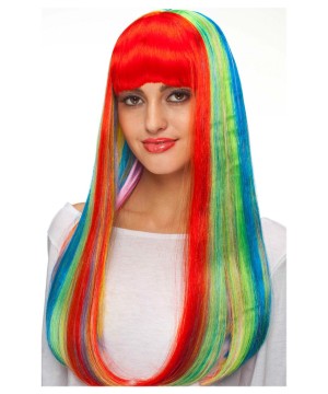 Neon Rainbow Spectra Woman Wig