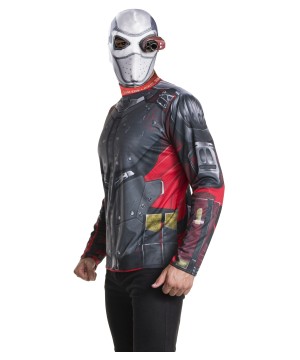 Suicide Squad Deadshot Mask And Shirt Men Costume