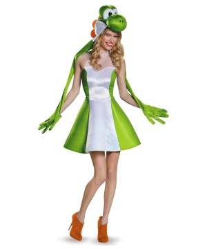 Super Mario Bros Yoshi Womens Video Game Costume