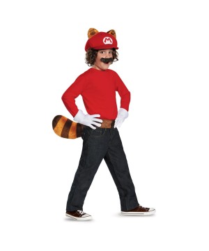 Super Mario Raccoon Boys Costume Kit