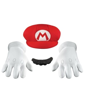 Super Mario Video Game Mens Accessory Kit
