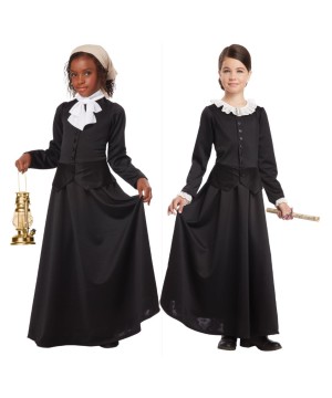 Susan B Anthony and Harriet Tubman Activist Girls Combination Costume