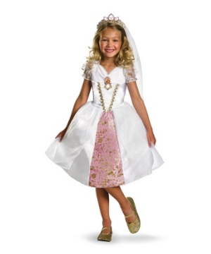 Tangled Rapunzel Wedding Gown Girls Costume