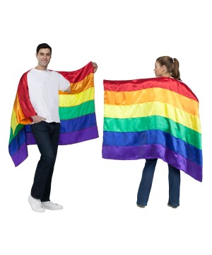Prideful Rainbow Parade Flag Cape