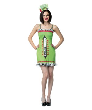 Wrigleys Double Mint Gum Women Dress Costume