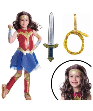 Wonder Woman Movie Girls Costume Kit