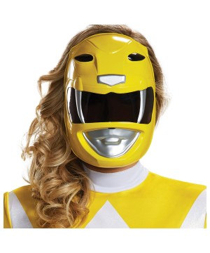 Yellow Ranger Mask Adult Mighty Morphin