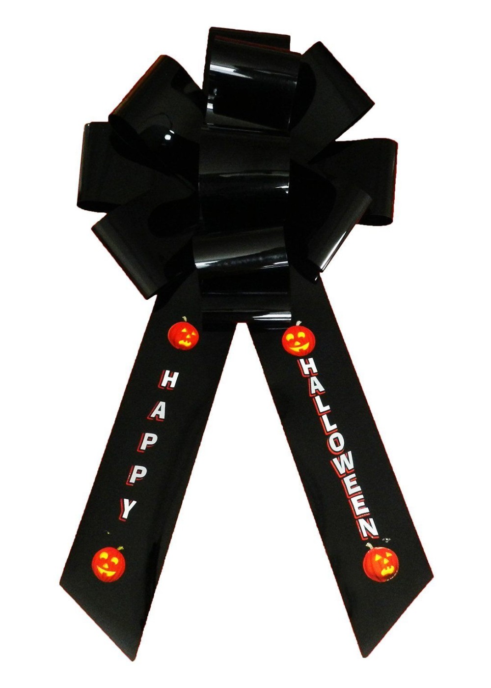 Happy Halloween 25 Inch Iridescent Bow