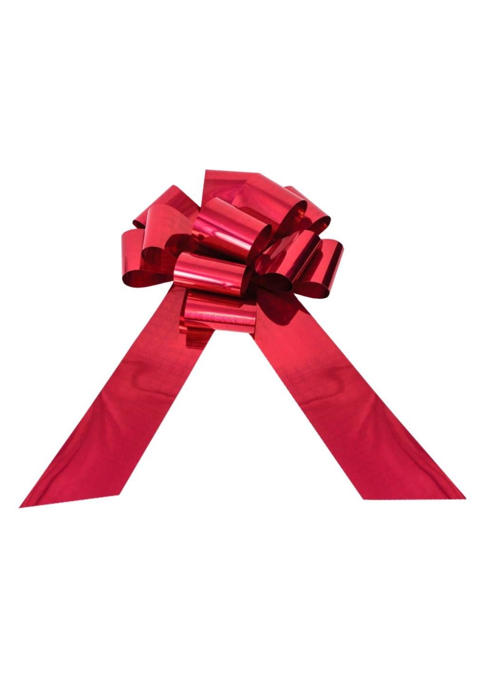 25 Inch Holographic Red Bow