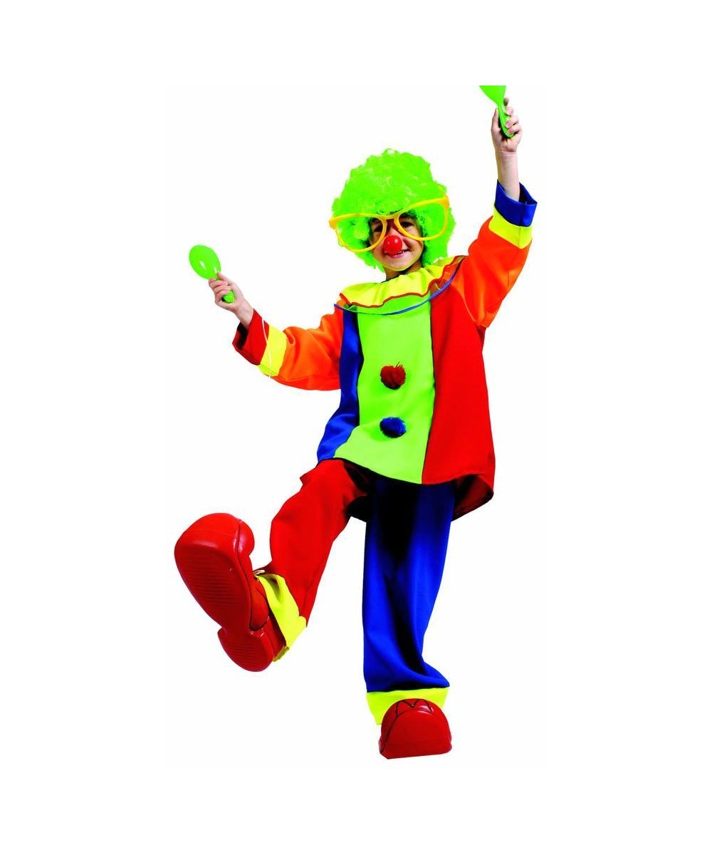 Bobo Clown Kids Costume