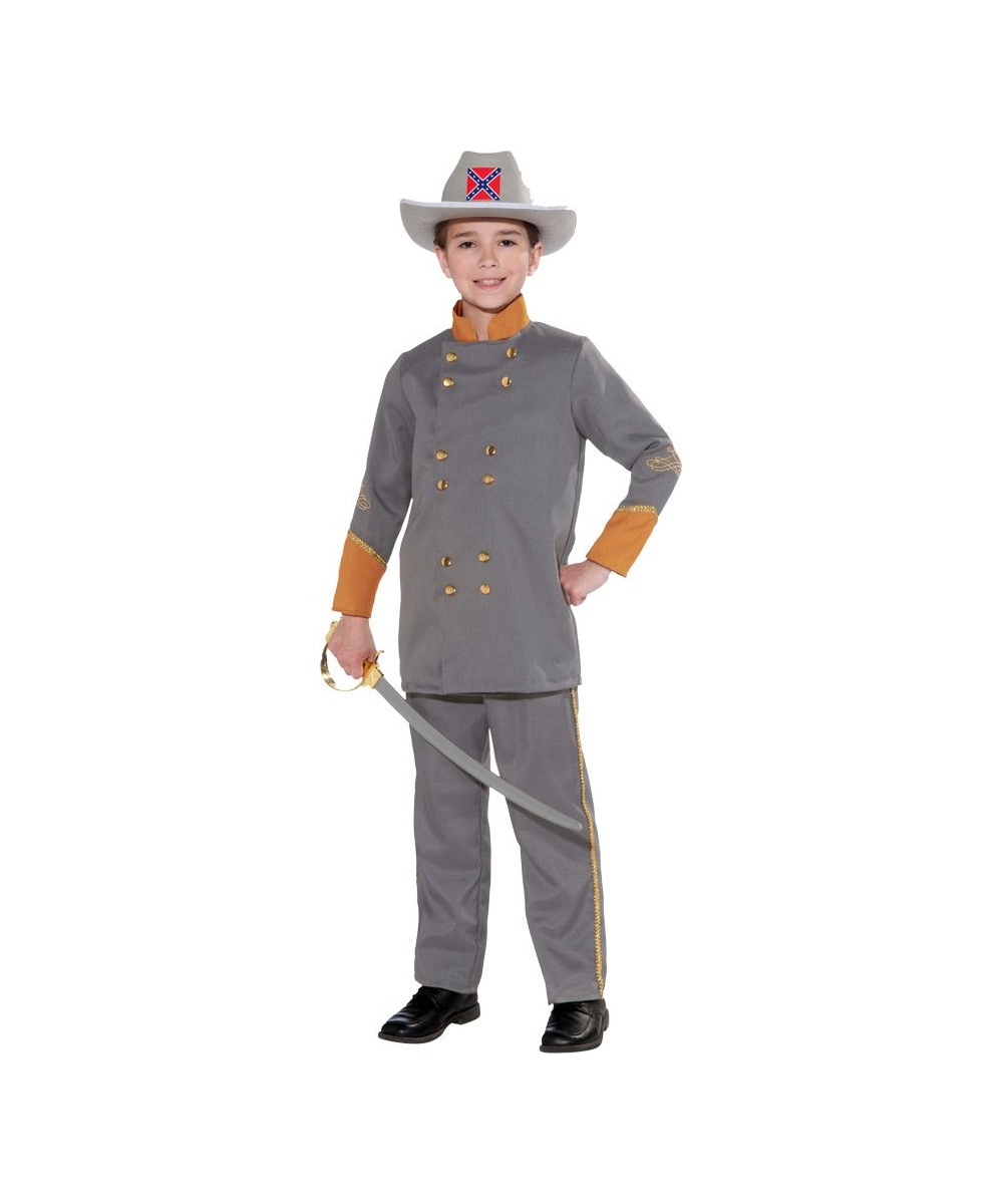 Confederate Officer Kids Costume