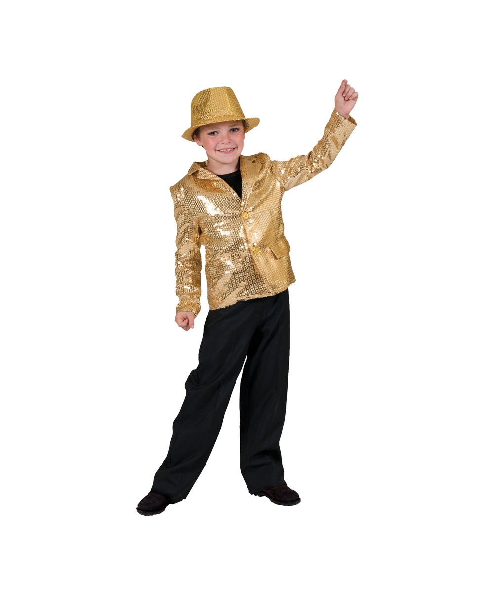 Gold Disco Kids Costume
