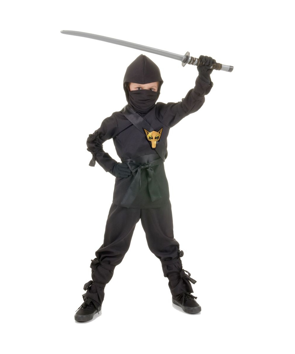 Ninja Kids Costume Black