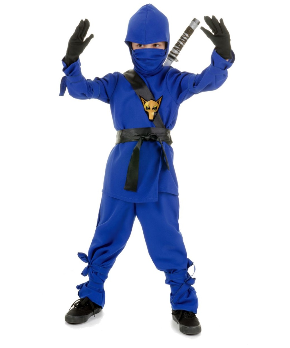 Ninja Kids Costume Blue