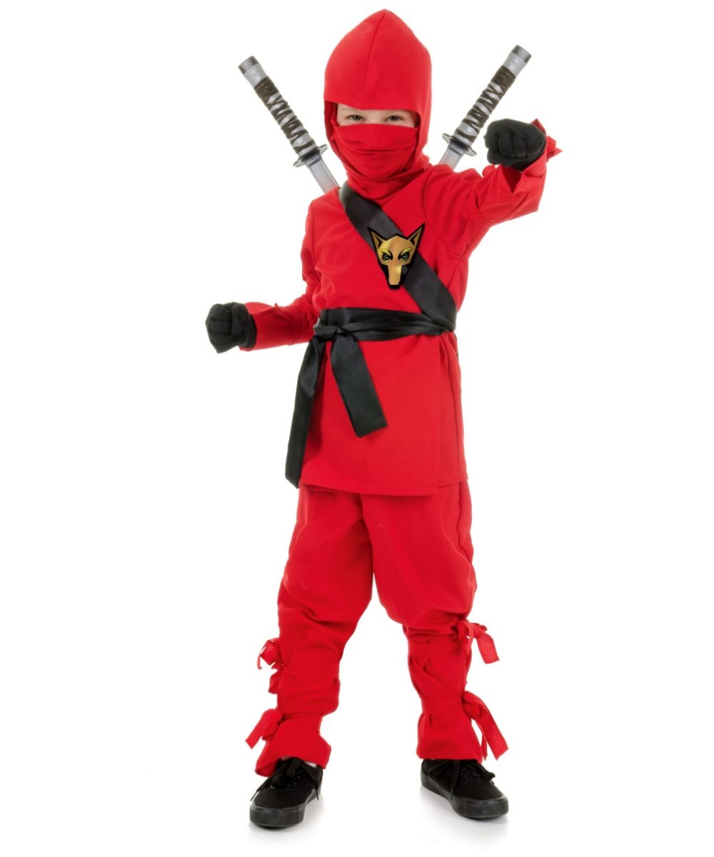 Ninja Kids Costume Red