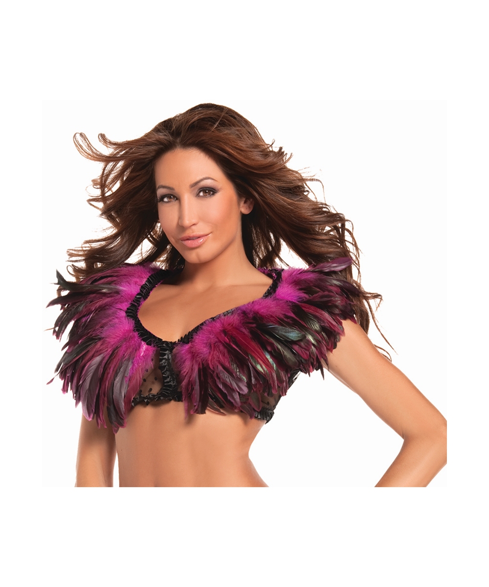 Pink  Feather Shrug