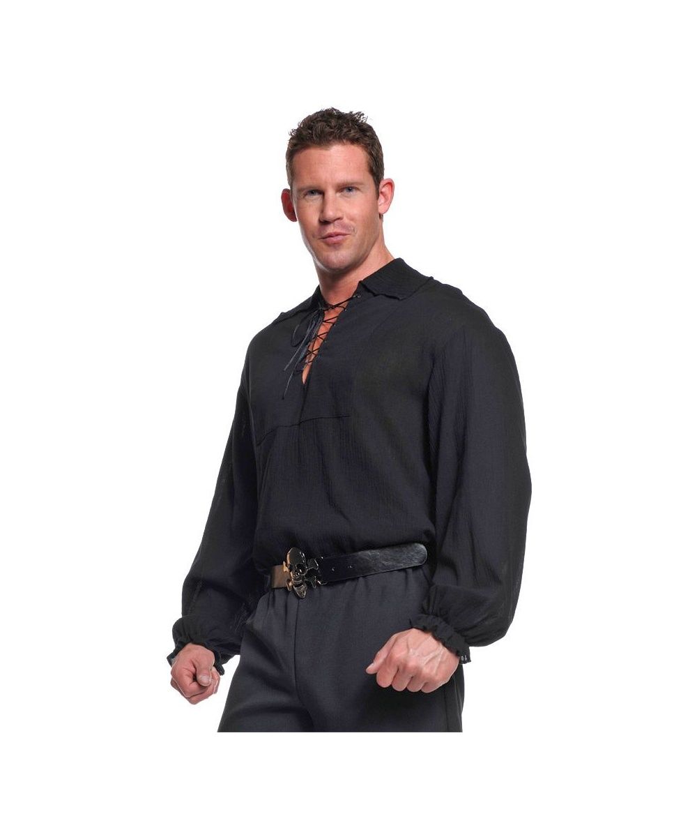 Pirate Shirt  Costume Black