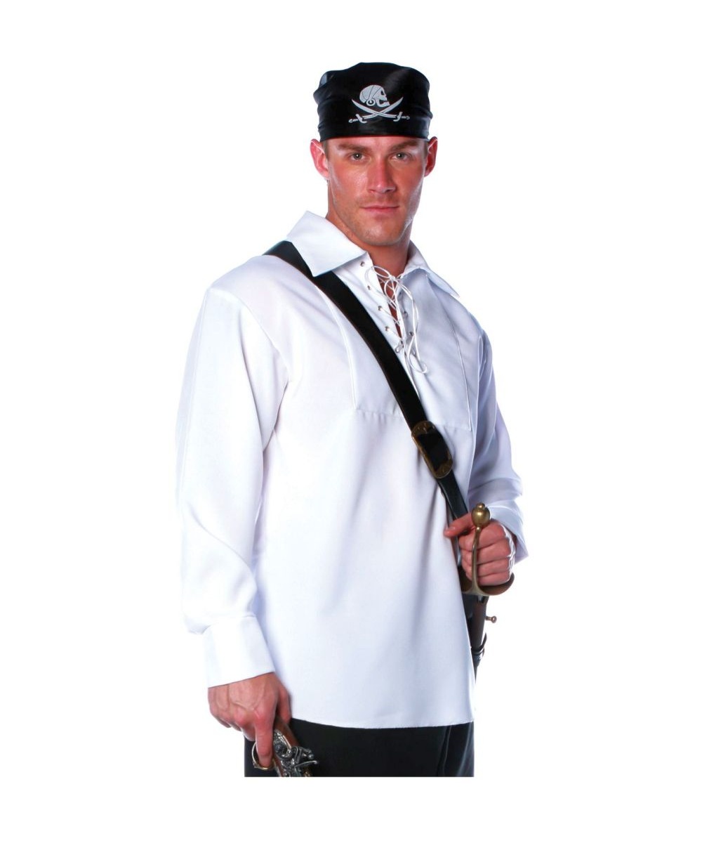 Pirate Shirt  Plus Size Costume White