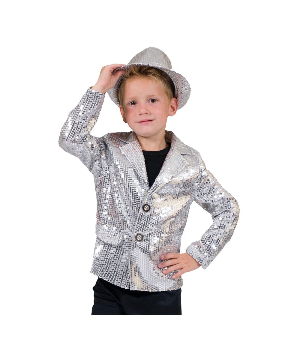 Silver Disco Kids Costume