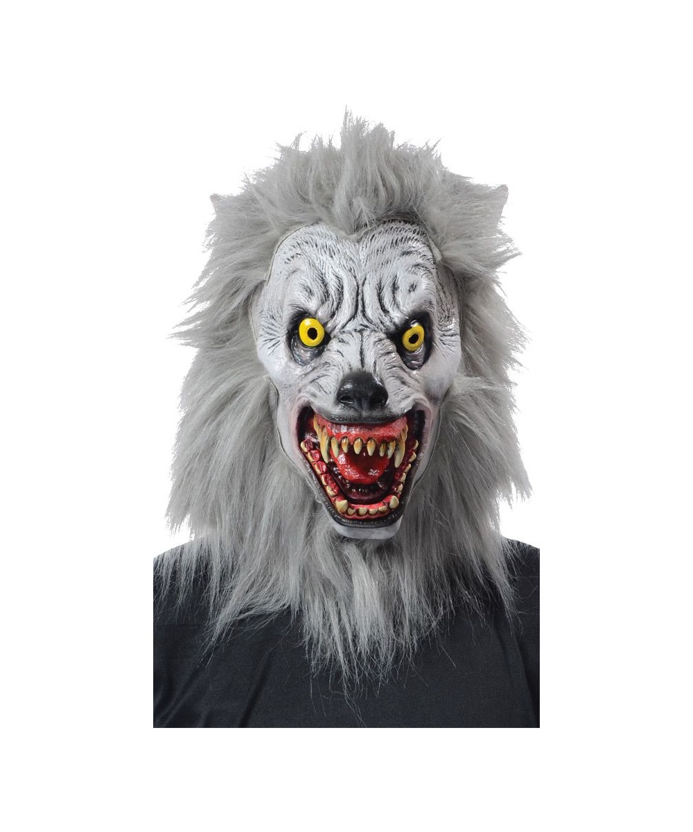 Sacry Albino Werewolf Halloween Costume Mask