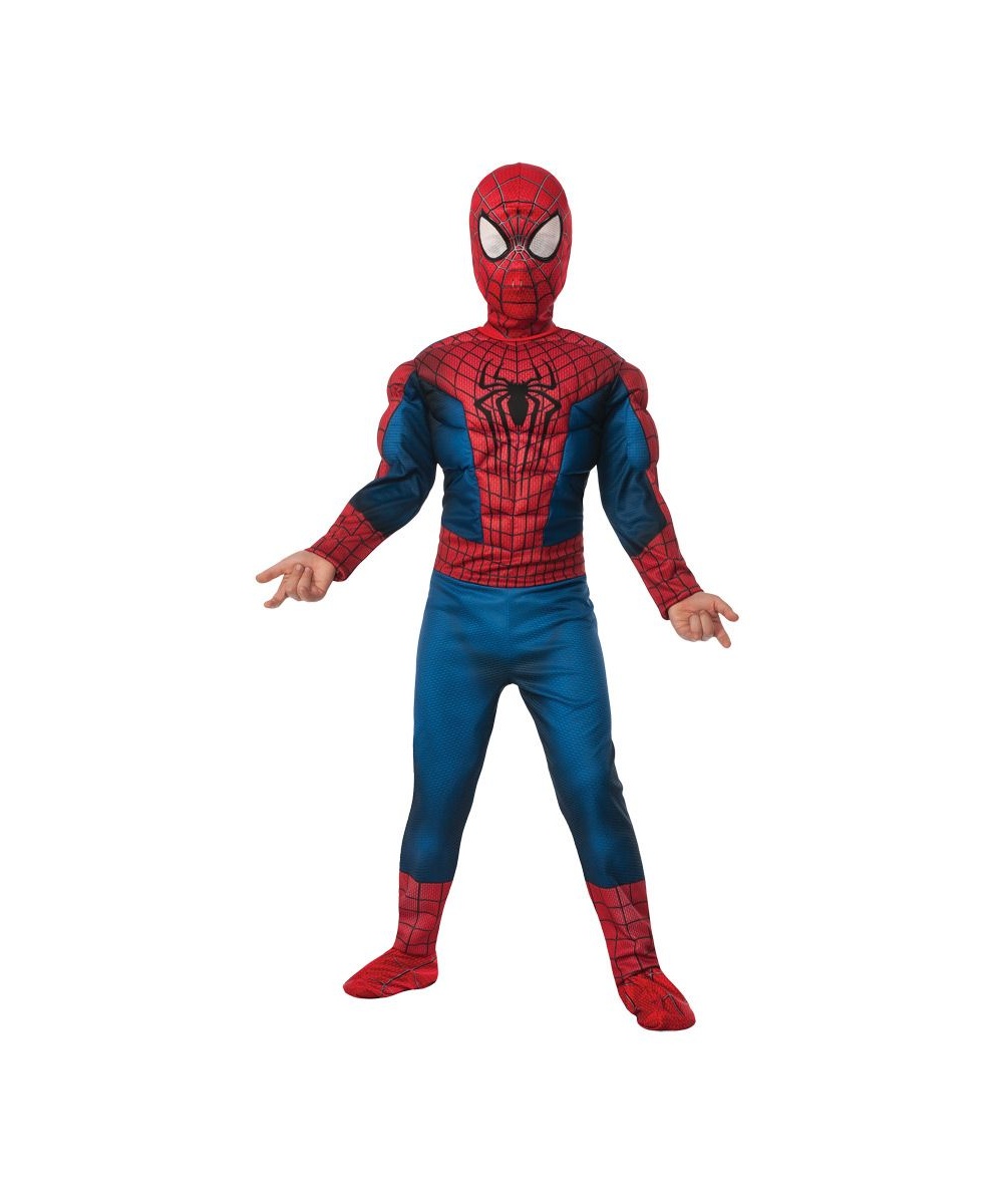 Amazing Spiderman 2 Boy's Movie Muscle Costume