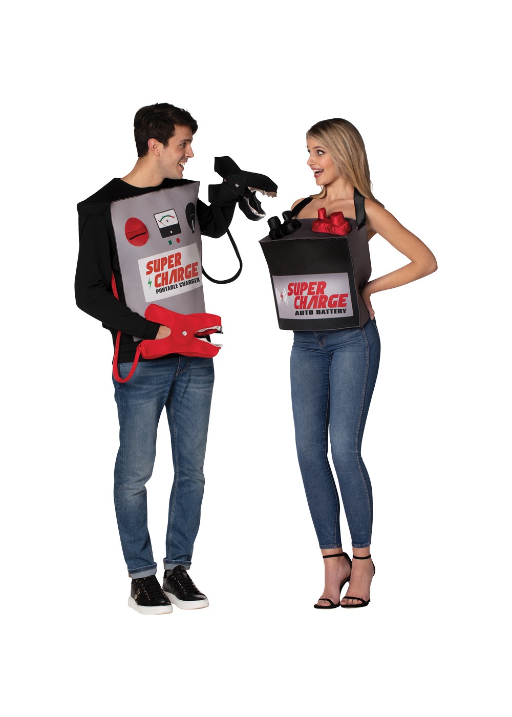 Battery Jumper Cables Couple Costume