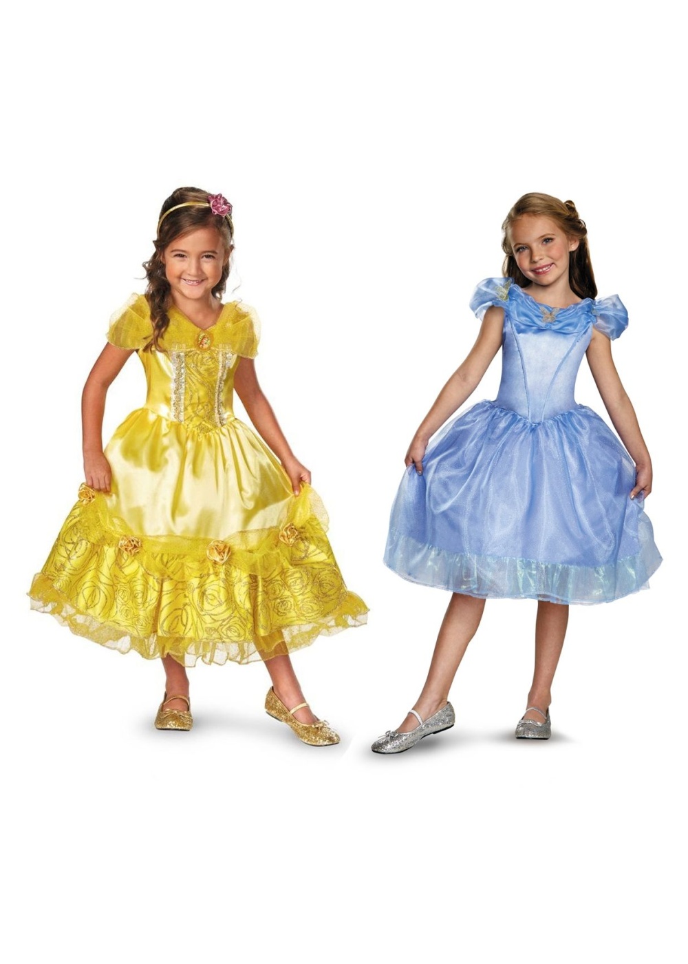 Disney Cinderella And Belle Girls Costumes