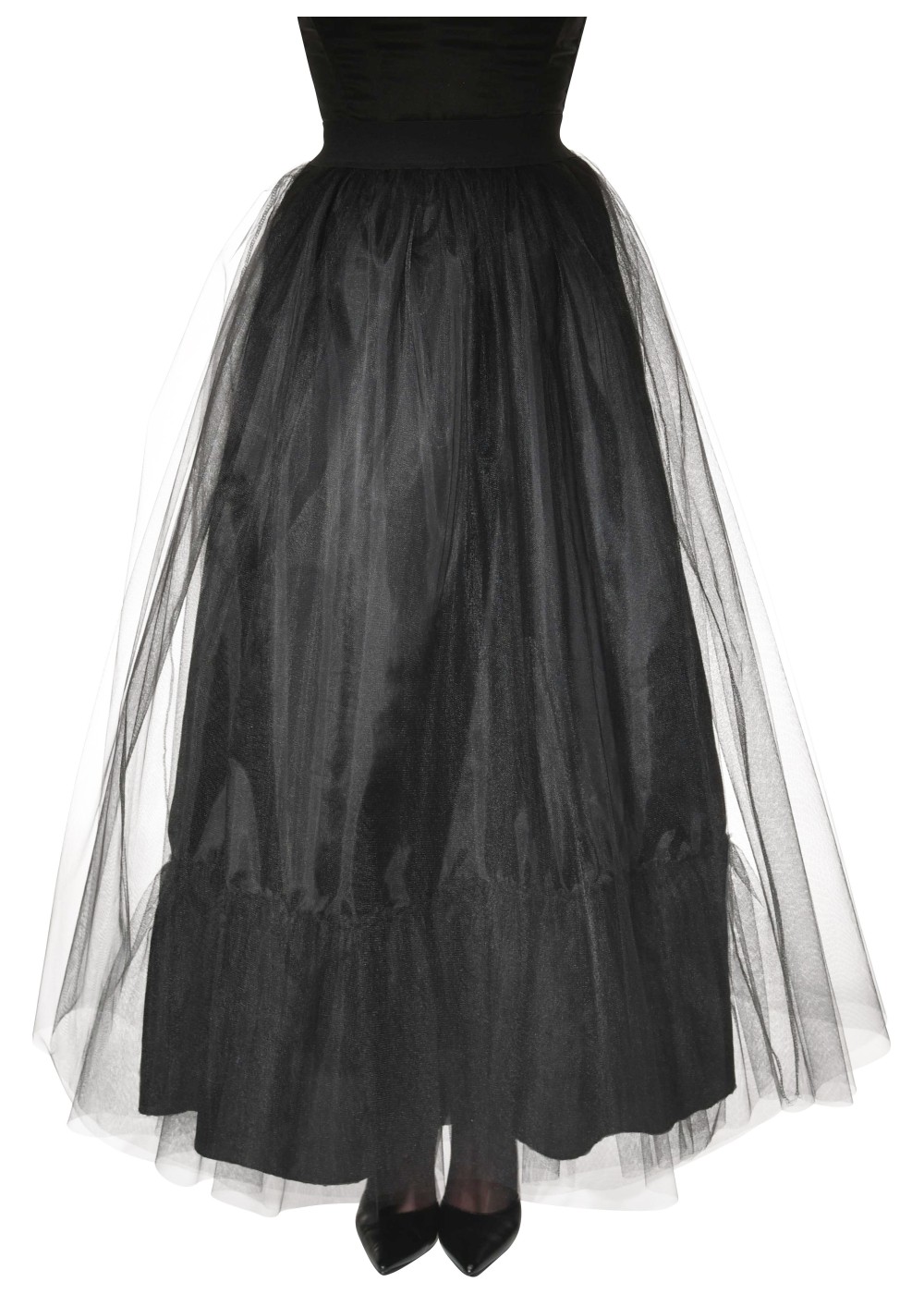 Black Witch Woman Costume Skirt