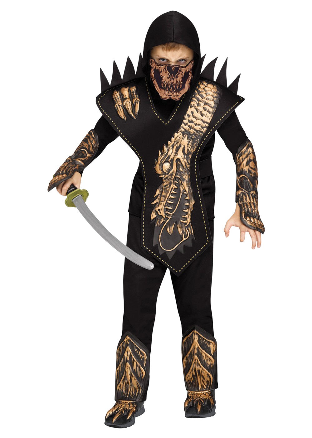 Boys Skull Dragon Ninja Costume