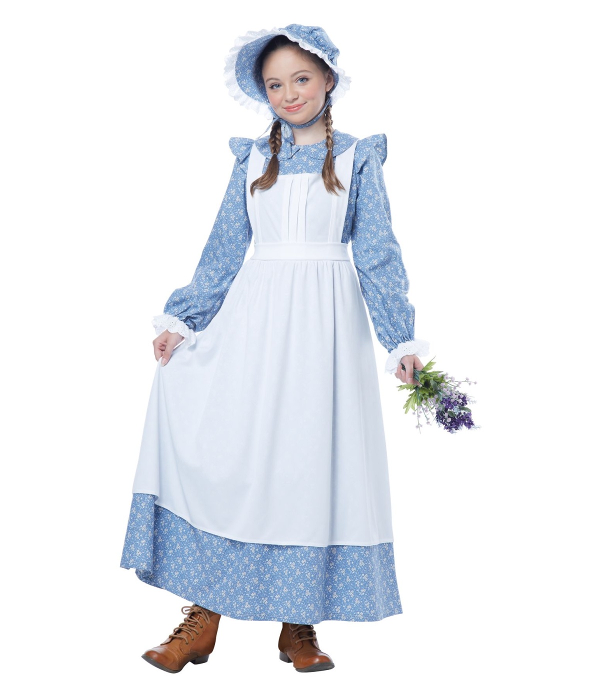 American Pioneer Girl Colonial Costume