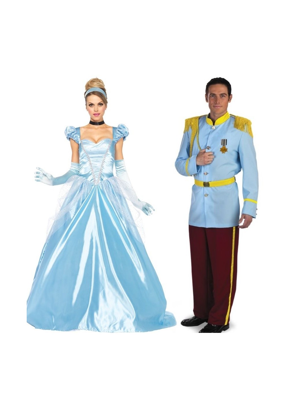 Prince Charming And Cinderella Couple Costume Kit