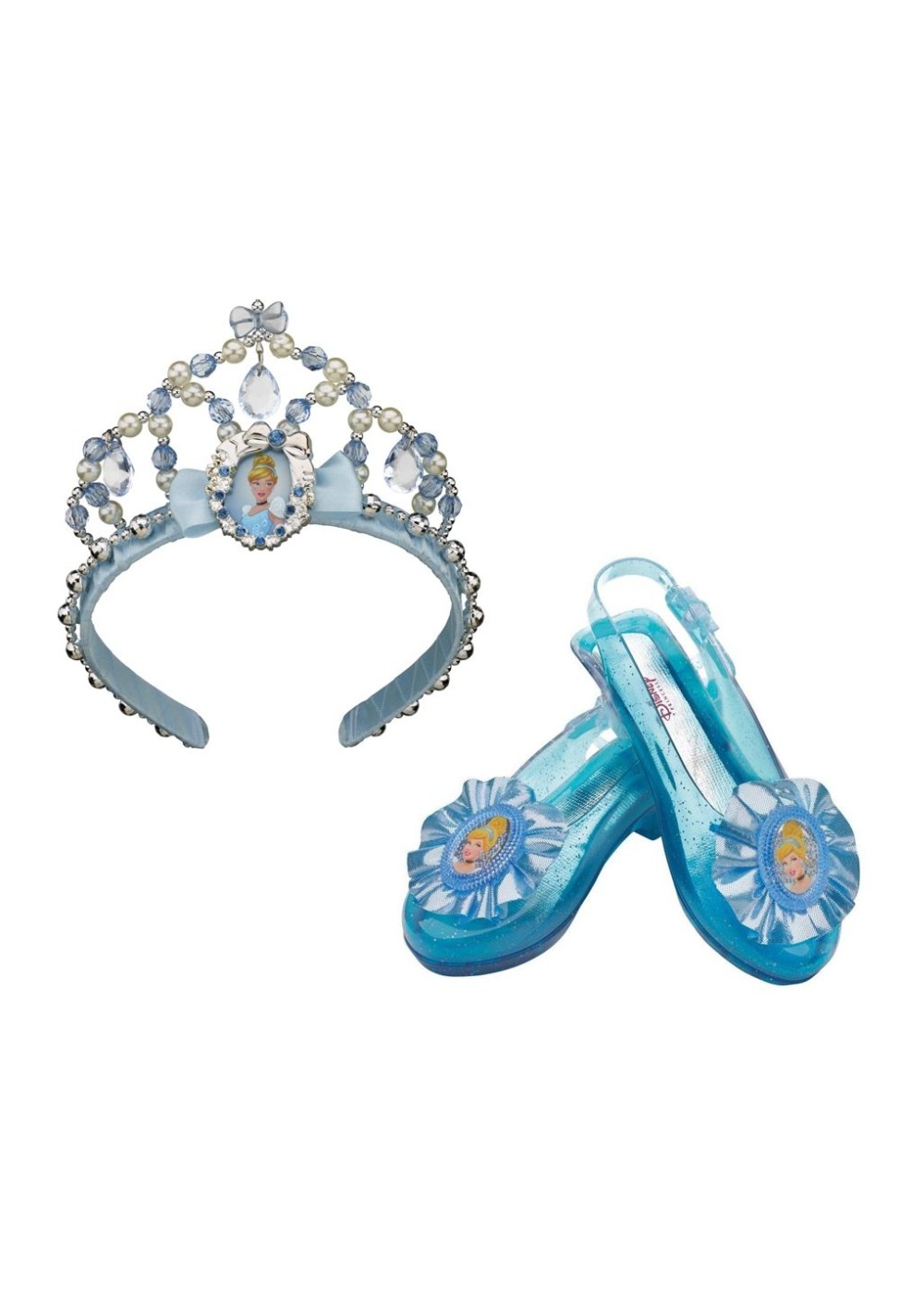 Girls Cinderella Tiara And Shoes