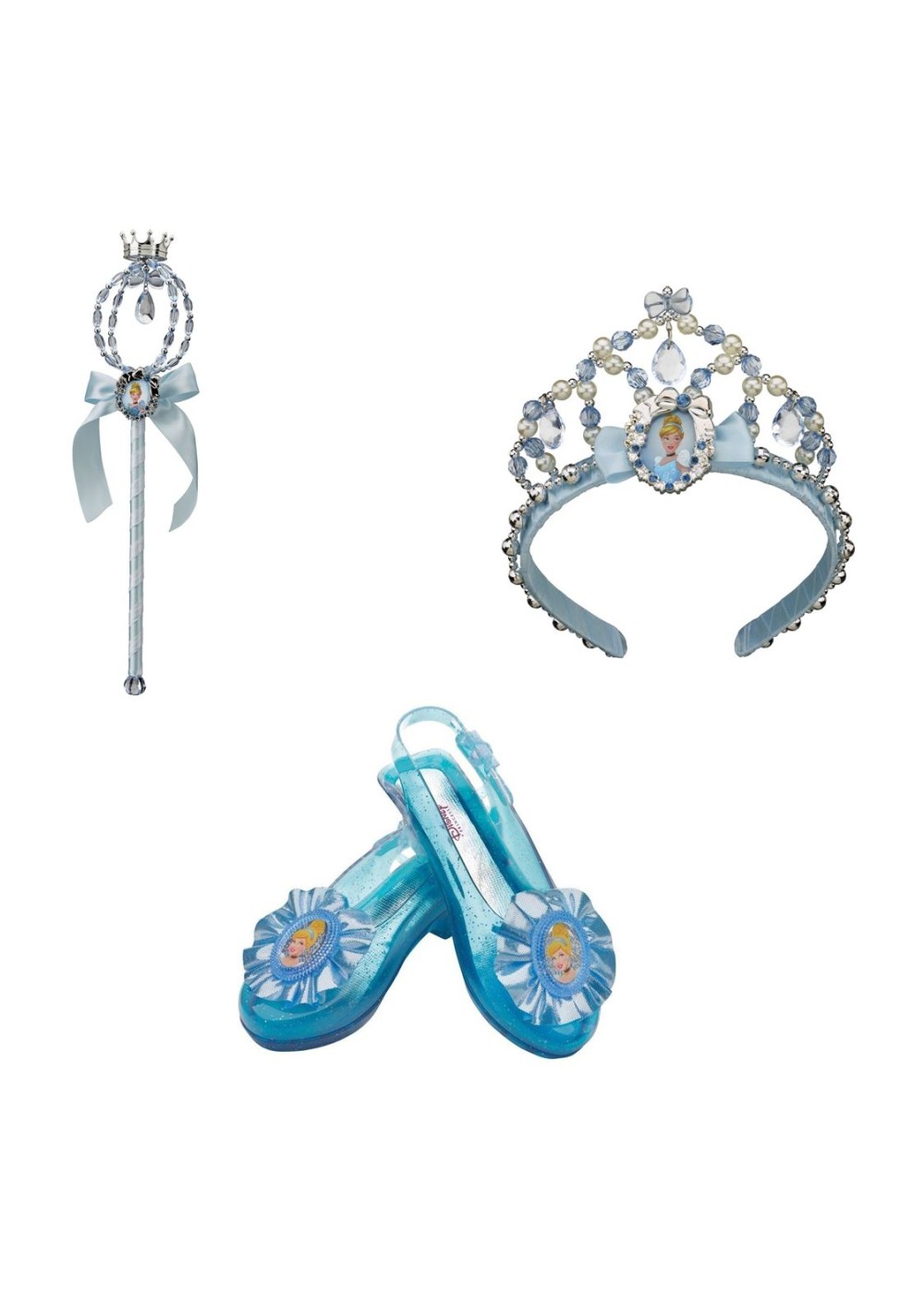 Cinderella Shoes Wand And Tiara Accessory Kit