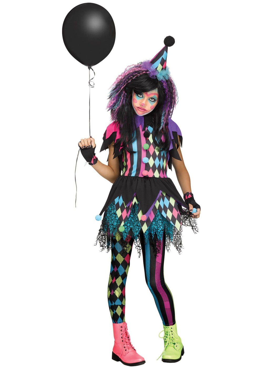 Girls Circus Clown Costume