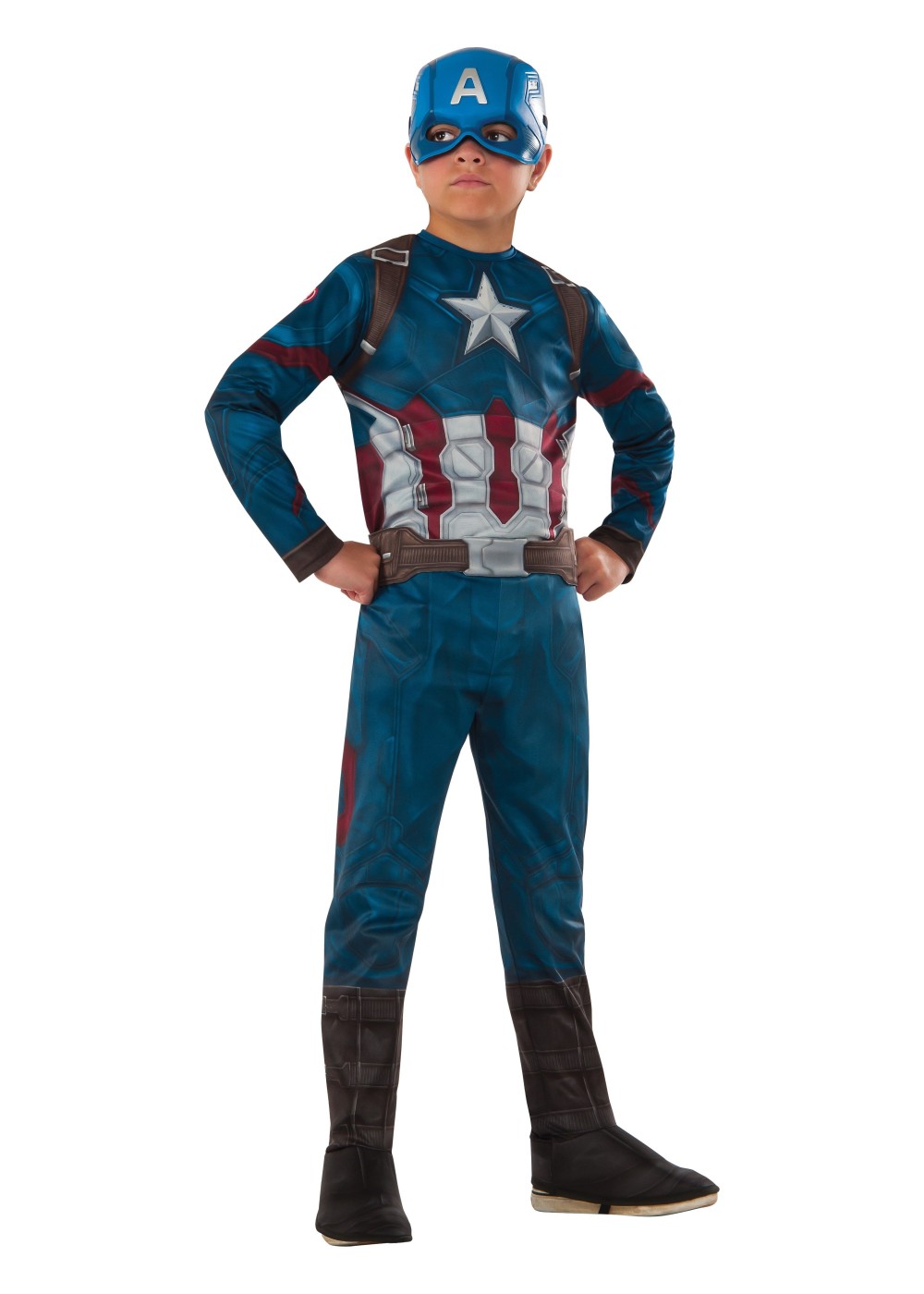 Civil War Movie Captain America Boys Costume